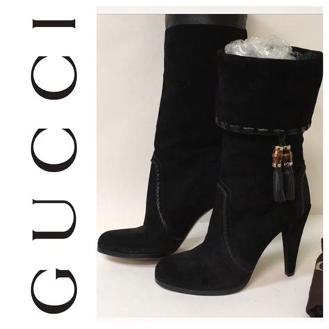 bamboo collection gucci|Gucci bamboo boots.